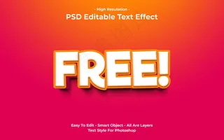 自由文本效果模板