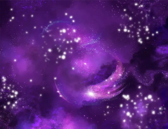 手绘水彩银河背景eps,ai矢量模版下载