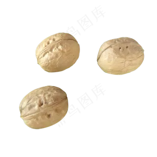 食物食材果实秋天黄色核桃