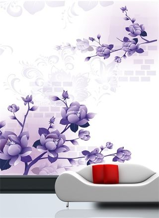 电视墙背景画效果图片