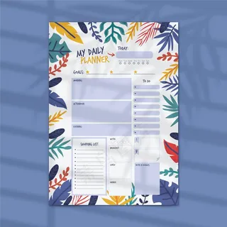 带假期的每日计划模板