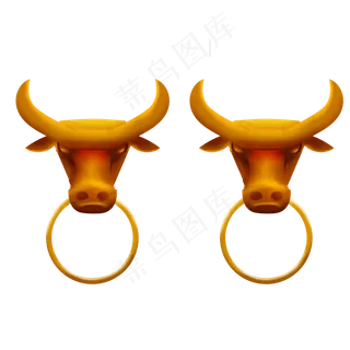 牛年牛鼻子门环