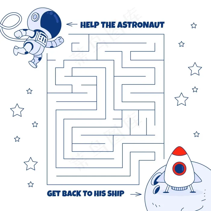 空间元素儿童迷宫