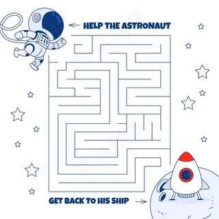 空间元素儿童迷宫