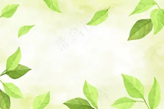 手绘水彩自然背景