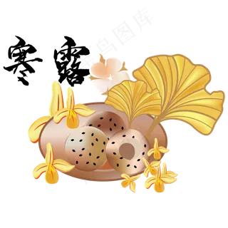 传统节气寒露装饰