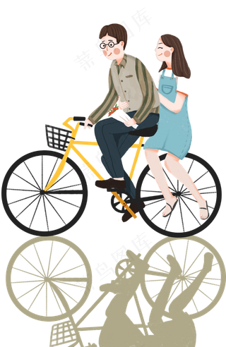 手绘情侣浪漫约会下载