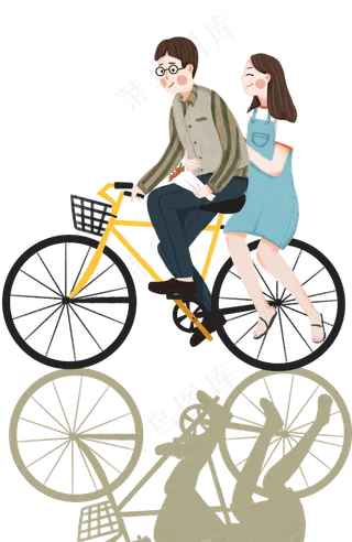 手绘情侣浪漫约会下载