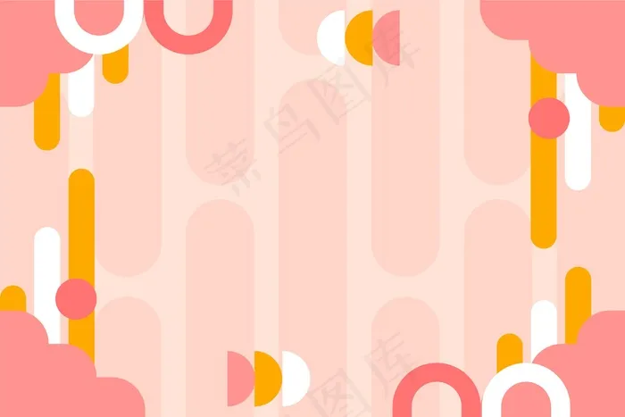 具有各种形状的抽象背景