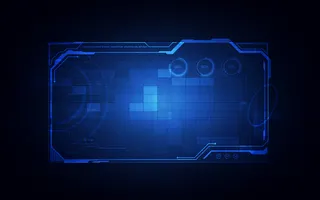 Hud、ui、gui未来用户界面屏幕元素。电子游戏用高科技屏幕。科幻概念设计。