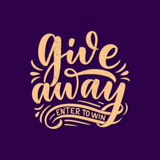 带有赠品字样的复古卡片。书法文字。