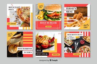 带照片的烹饪模板集