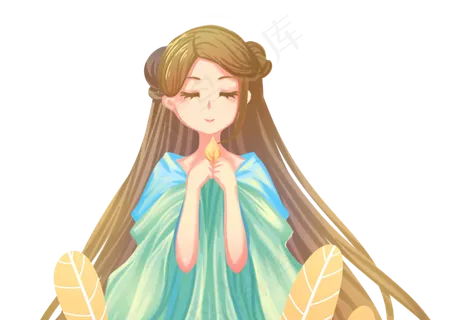 橙色唯美卡通小清新治愈秋季立秋 橙色唯美卡通小清新治愈秋季立秋