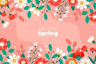 平面设计春季背景