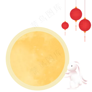 月圆之夜赏月玉兔