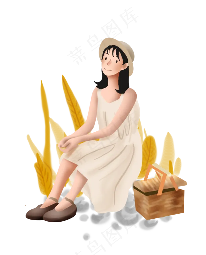 立秋秋天野外秋游的女孩(2158X2664(DPI:300))psd模版下载