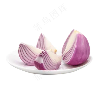 一盘紫色洋葱