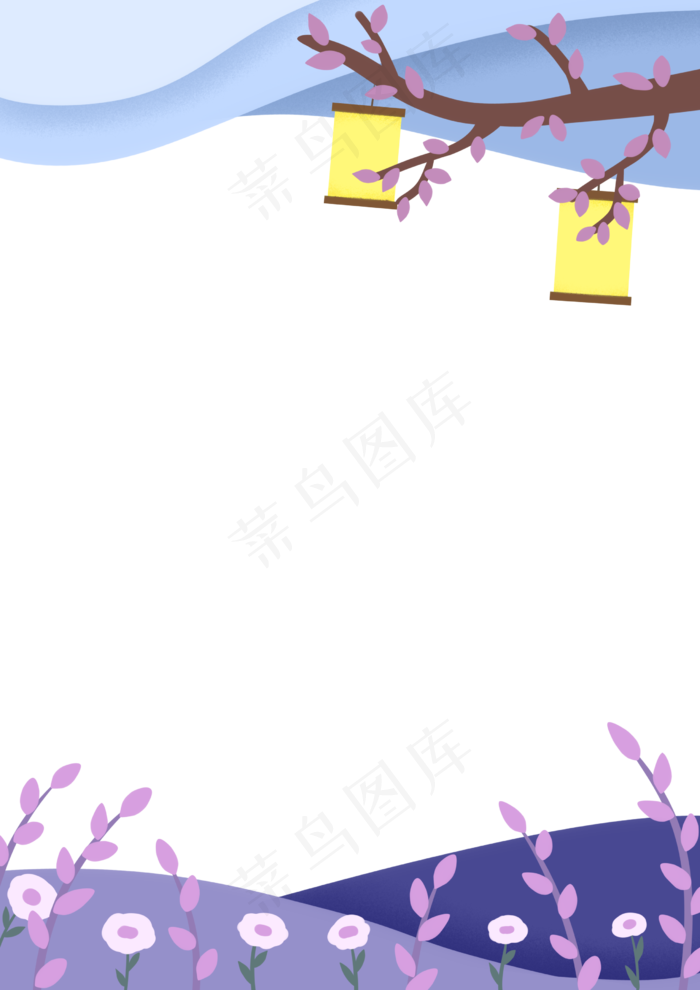 中秋灯笼挂饰(2480X3508(DPI:299))psd模版下载