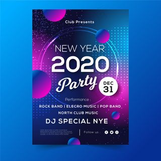 年度最后一天派对海报