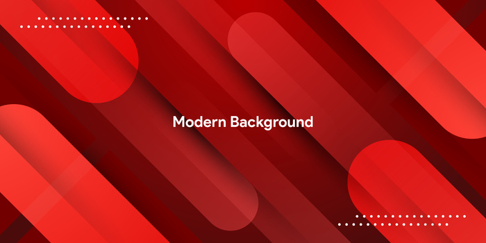 具有彩色渐变背景的抽象流体红色几何图形