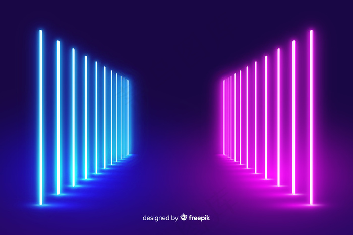 霓虹灯舞台背景