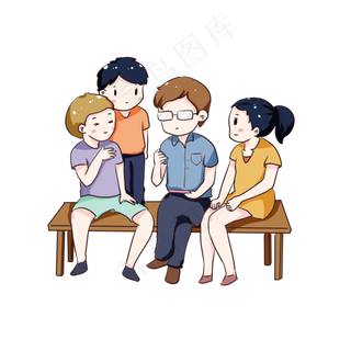 手绘卡通教师节讲授知识