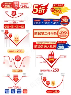 618年中促销标签