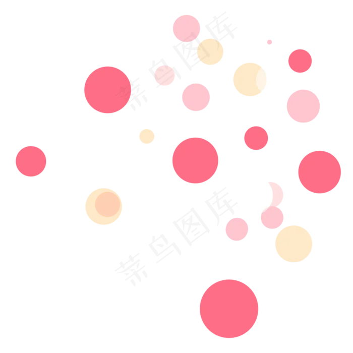 七夕情人节彩色气泡装饰(2000X2000(DPI:300))psd模版下载