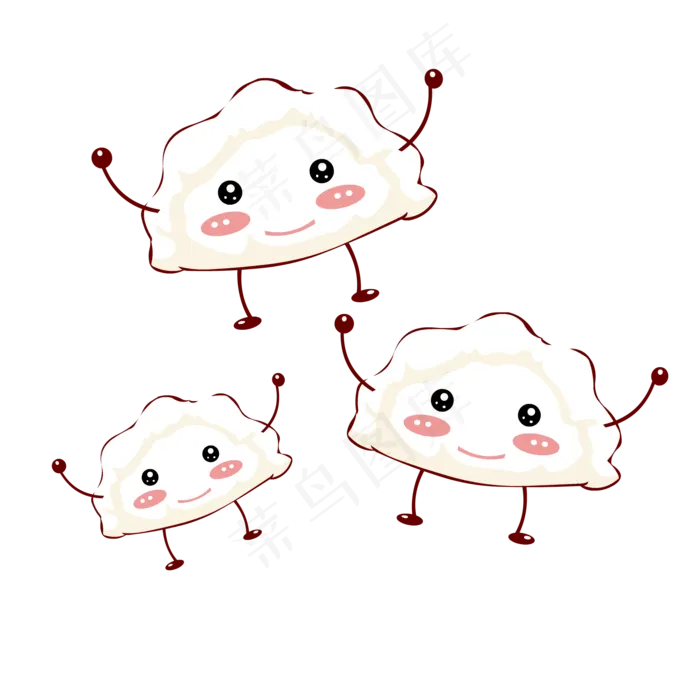 冬季热气腾腾的简笔画小清新美食(5808X5808(DPI:300))ai矢量模版下载