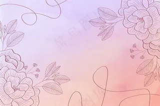 手绘元素粉末糊.背景