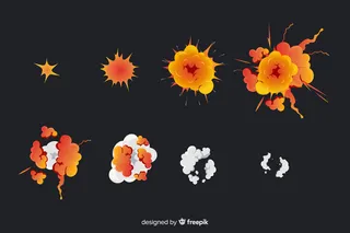 卡通爆炸效果集