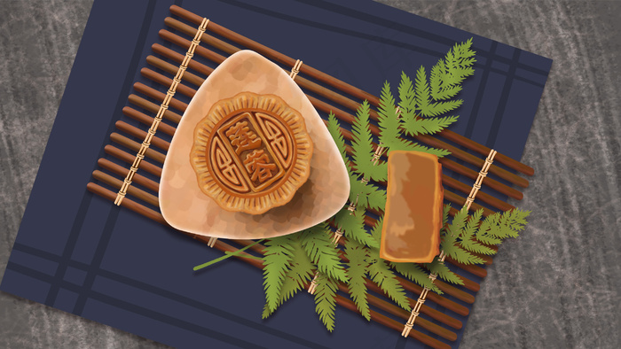 中秋节食品莲蓉月饼中秋