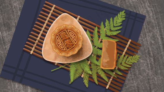 中秋节食品莲蓉月饼中秋