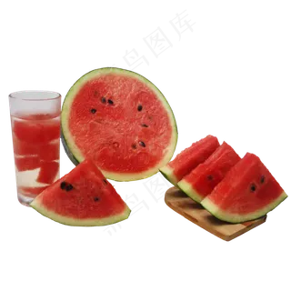 夏日水果果汁西瓜