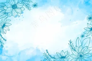粉彩手绘元素背景