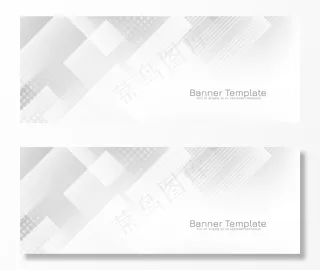抽象现代几何横幅banner设计