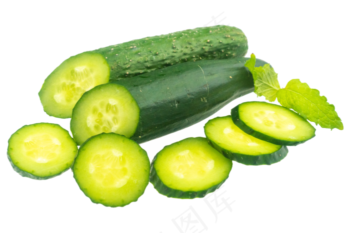新鲜美味黄瓜片