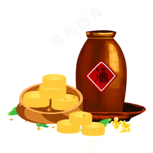 中秋桂花糕桂花酒