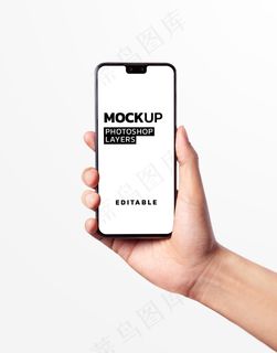 手持智能手机模型样机