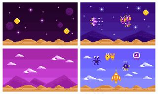 街机电脑游戏水平组合