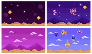 街机电脑游戏水平组合