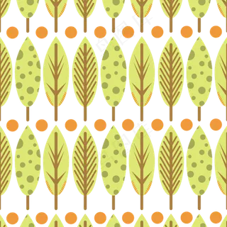 秋天绿色树叶底纹