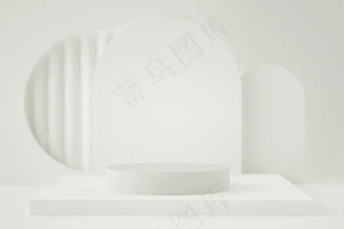用于产品放置的全息三维几何舞台psd模版下载