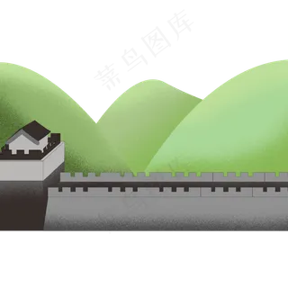 长城侧面国庆旅游经典PNG格式
