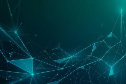 渐变网络连接背景