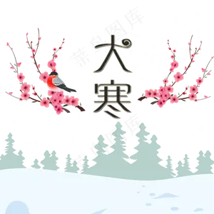 二十四节气大寒元素
