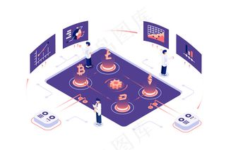 加密货币和区块链的组成与人的说明