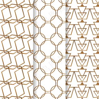 几何豪华图案包