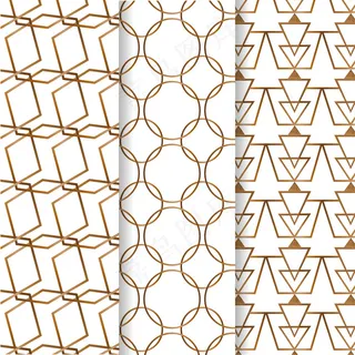 几何豪华图案包