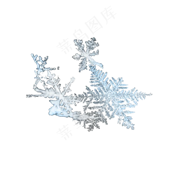 结冰雪花飘浮元素(1181X1181(DPI:300))psd模版下载